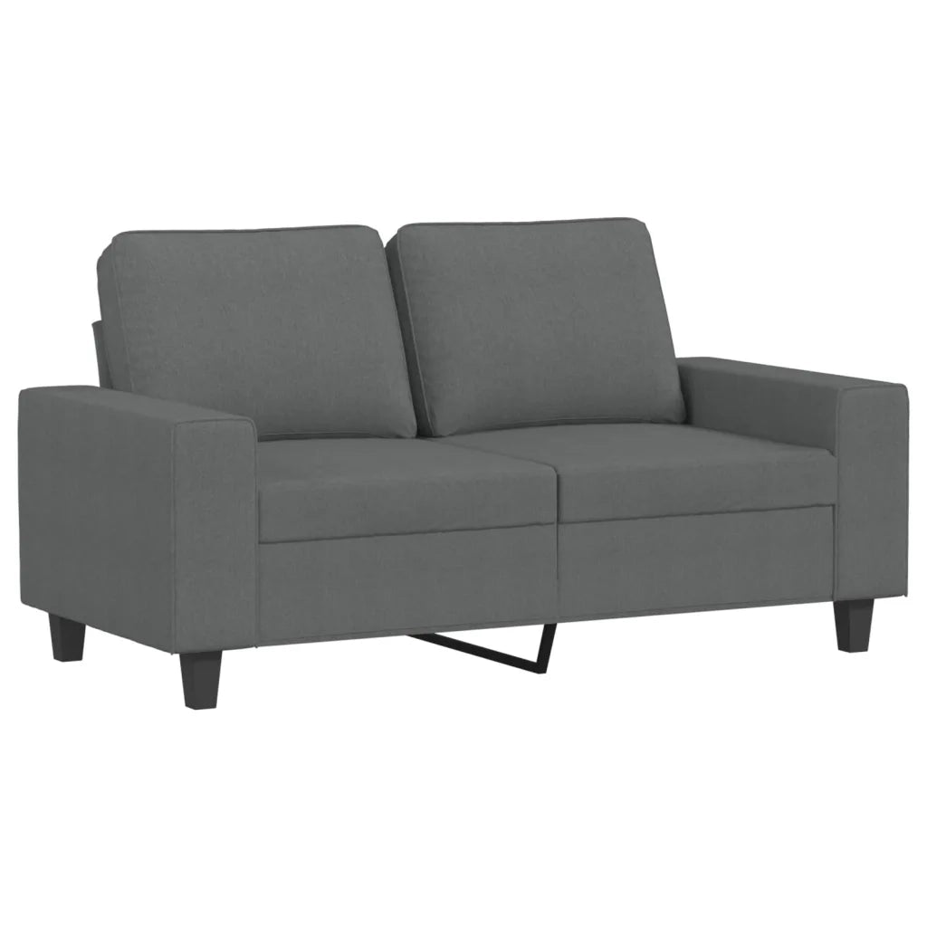Divano | Divano da soggiorno | Sofa a 2 Posti Grigio Scuro 120 cm in Tessuto