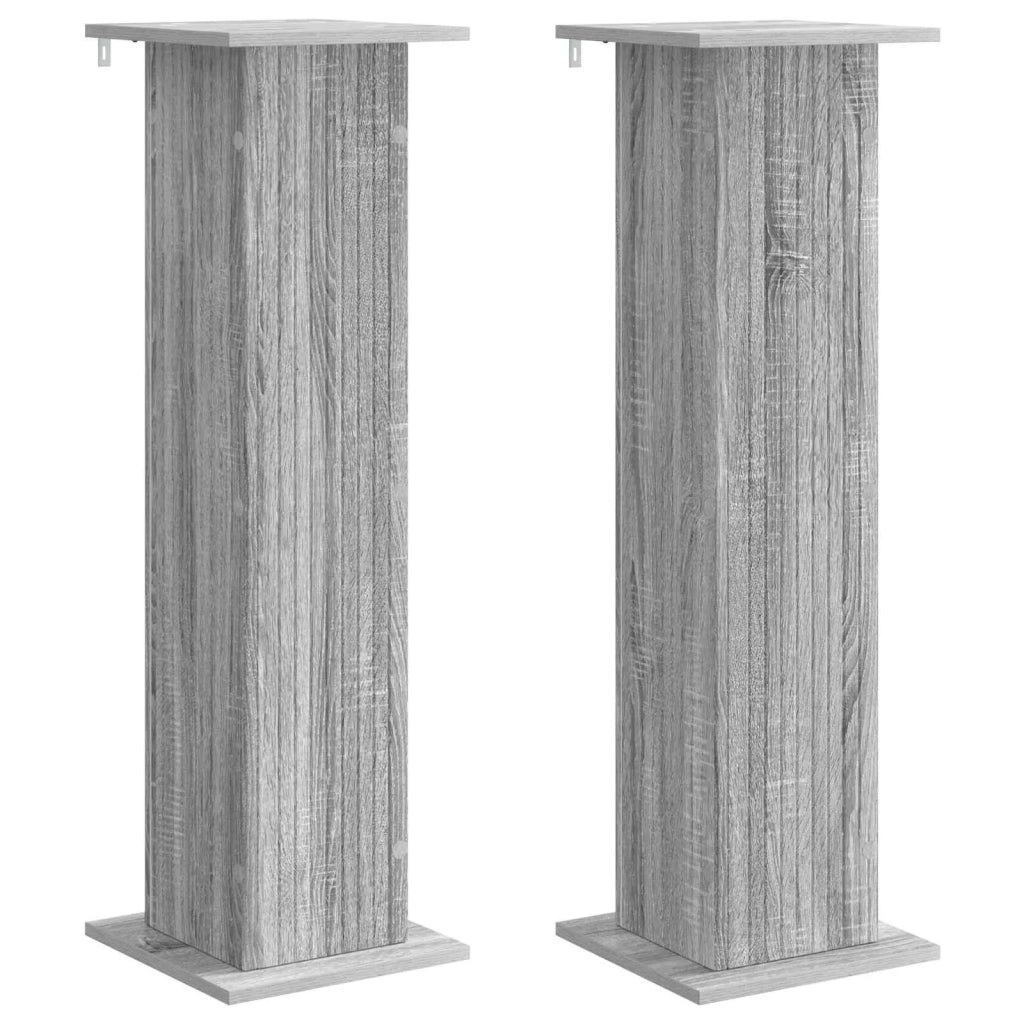 Supporto per piante 2 pcs Grigio Sonoma 30,5 x 30 x 100,5 cm