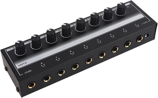 8 Canali Amplificatore Stereo Portatile con Regolazione Indipendente del Volume
