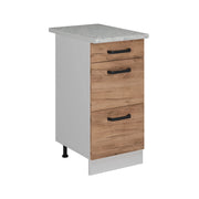 Vicco Mobiletto base per cucina Quercia dorata 40 cm PL Marmo