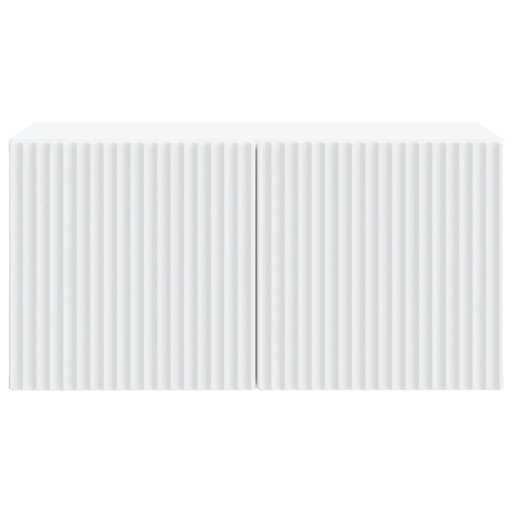 Mobile Porta TV da Muro Bianco 59,5 x 31 x 30 cm 898535