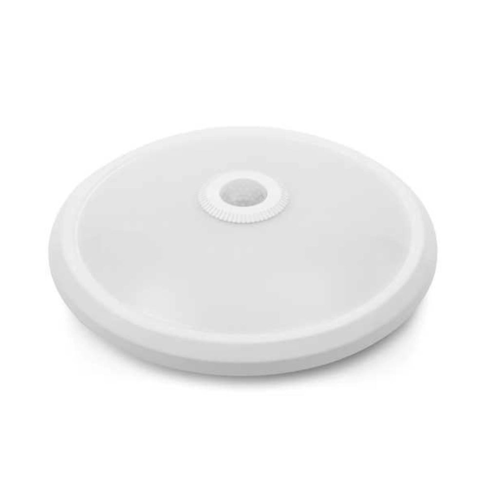 Plafoniera led tonda optonica 18w bianca con sensore di movimento