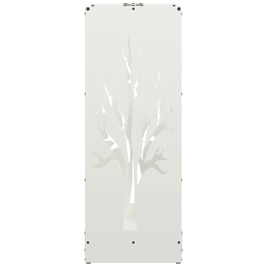 Rastrelliera per Legna da Ardere Bianca 40x30x80 cm CFW5401736