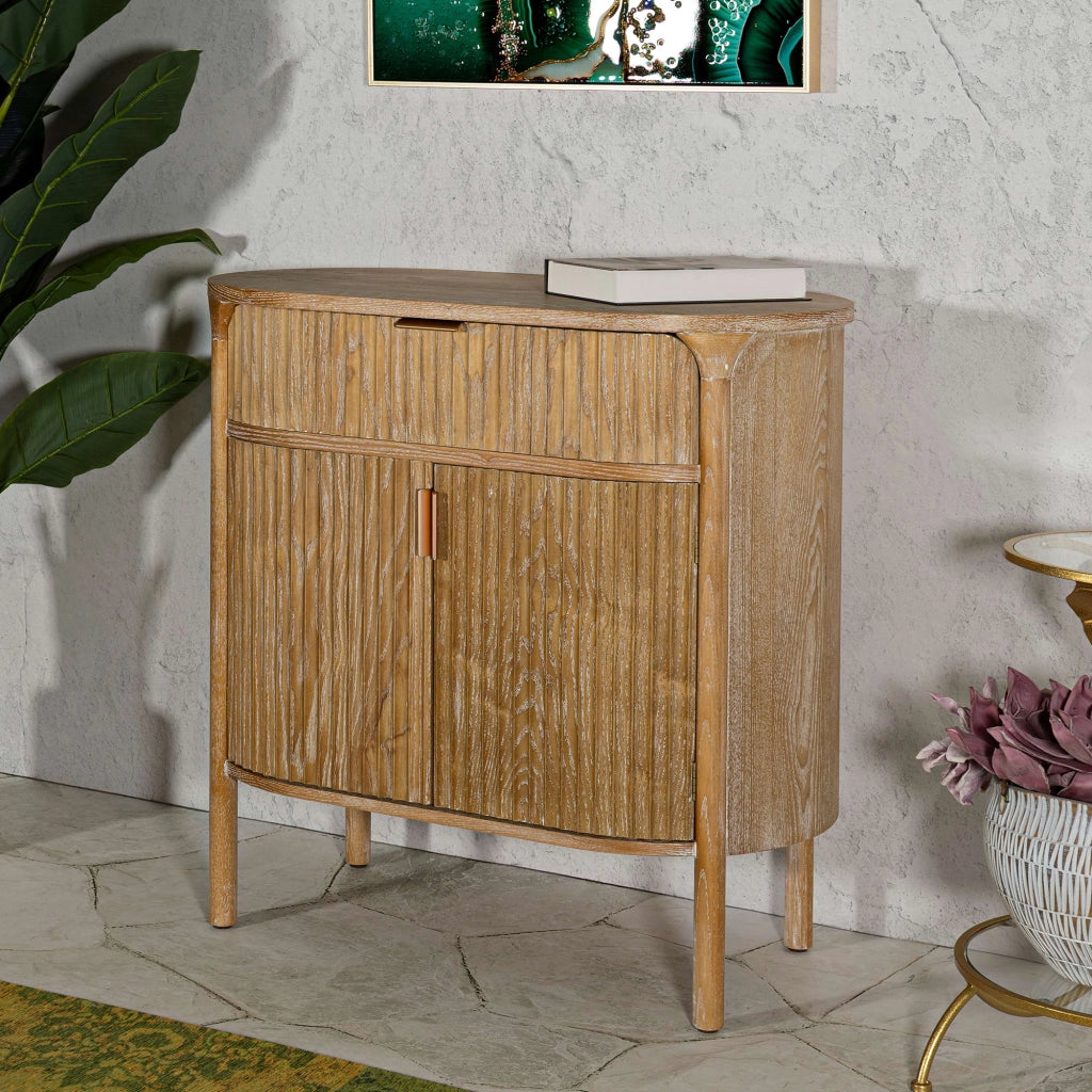 Madia Falomo, Credenza un Cassetto, 81x46x82h cm Marrone Ciliegio