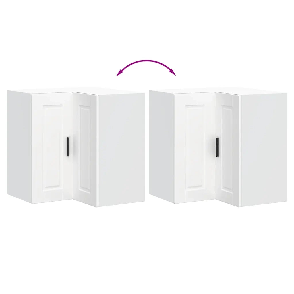 Pensile da Cucina ad Angolo Porto Bianco in Legno Multistrato 854097