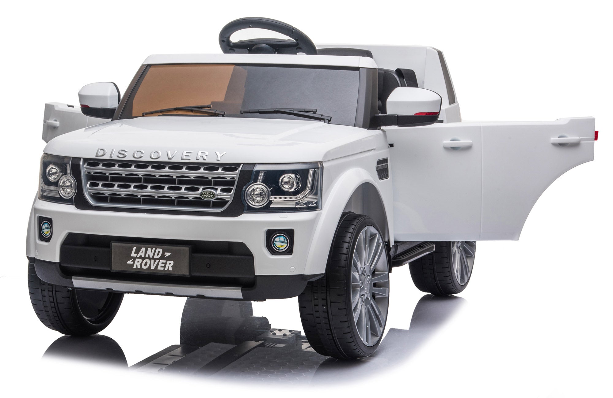 Macchina Elettrica per Bambini 12V con Licenza Land Rover Discovery Bianca