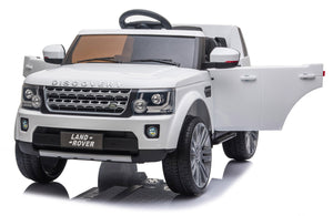 Macchina Elettrica per Bambini 12V con Licenza Land Rover Discovery Bianca