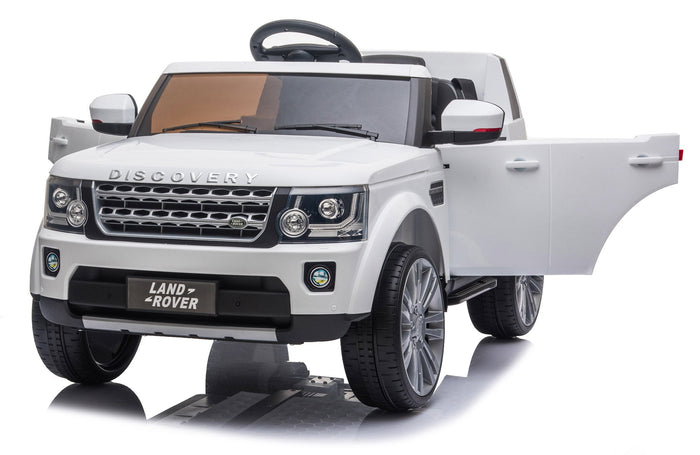 Macchina Elettrica per Bambini 12V con Licenza Land Rover Discovery Bianca