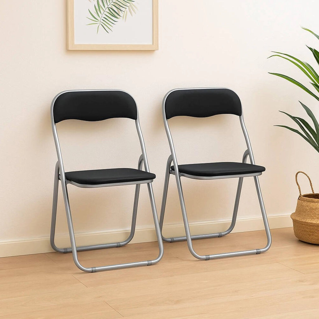 Sedia pieghevole Antenore 47x79,5h cm, colore seduta nero