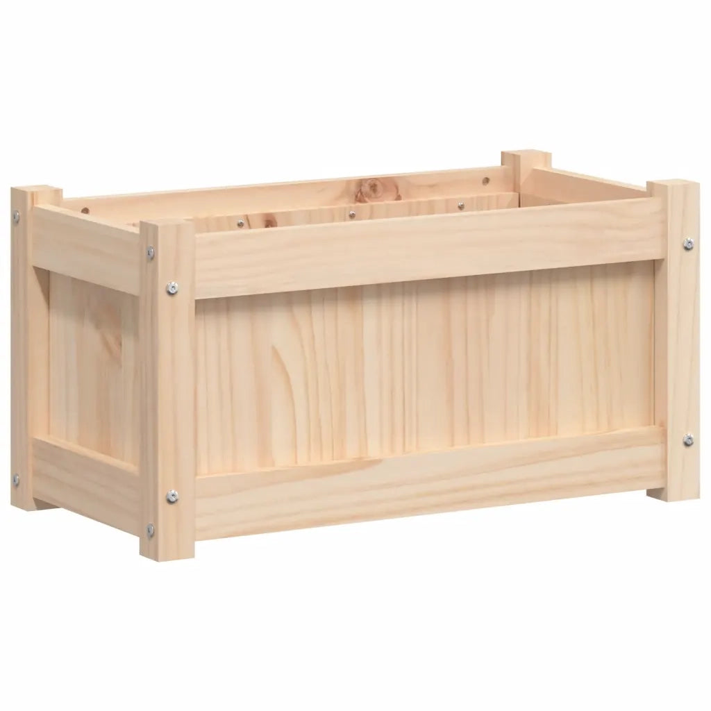 Fioriera | Cassetta per fiori | Vaso da Giardino 60x31x31 cm in Legno Massello di Pino