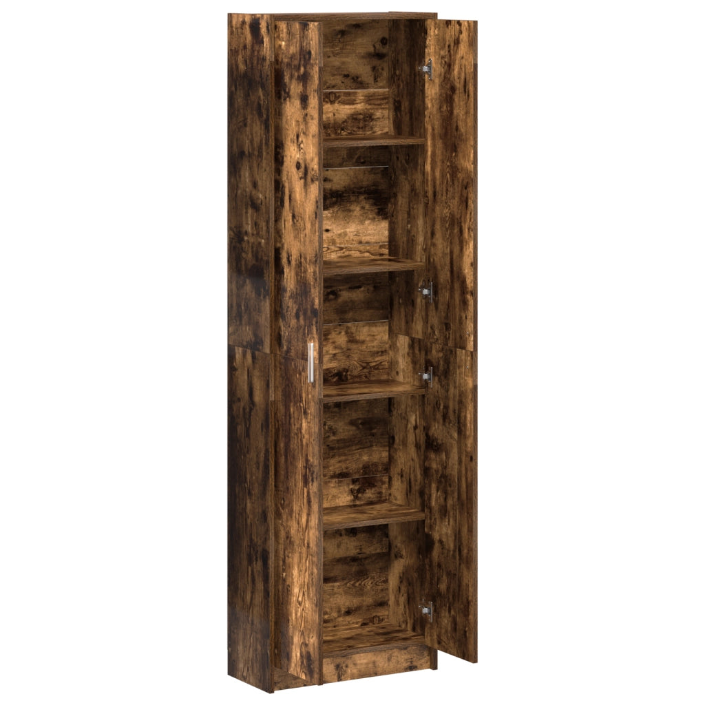 Armadio Rovere Affumicato 55x25x189 cm Legno Ingegnerizzato