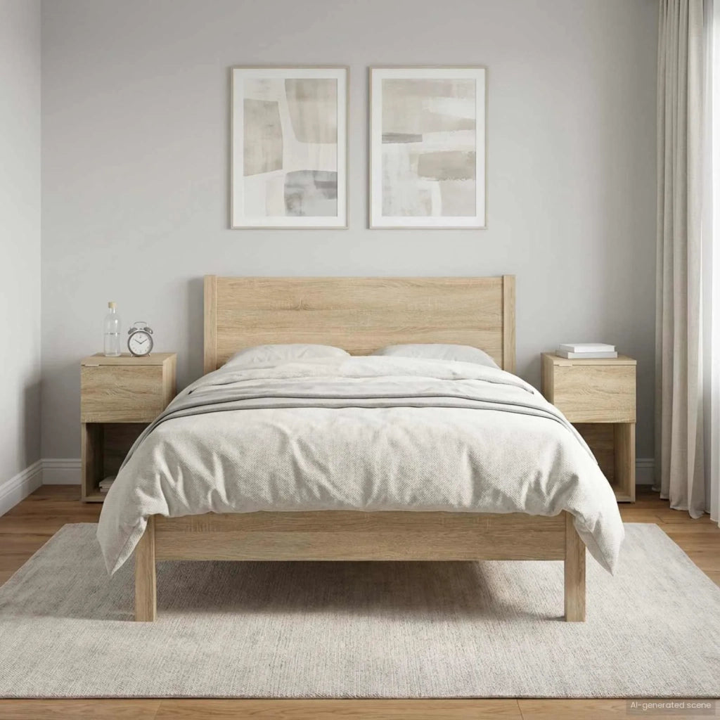 Armadietto per letto 2 pz Rovere Sonoma 29 x 31,5 x 49 cm CFW6430591
