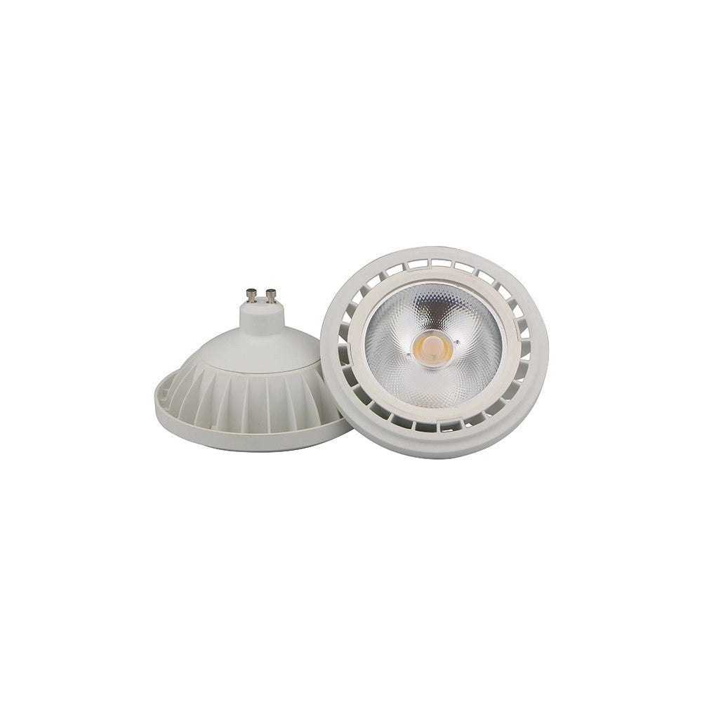 Trade Shop - Faretto Lampada A Led Cob Gu10 20w Ar111 1800lumen Luce Calda Fredda Colore - -bianco Caldo      -