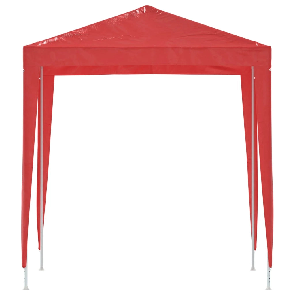 Tenda Party-Tenda da festa 200 x 200 x 240 cm Rosso PE e Acciaio