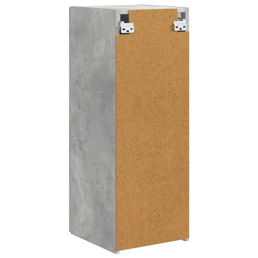 Mobile TV da parete-Mobile TV a Muro-Credenza TV Calcestruzzo 30 x 31 x 80 cm