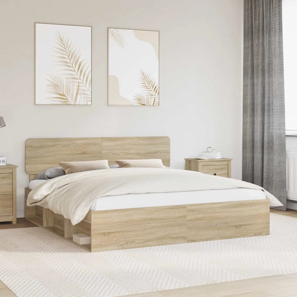 Struttura del letto Sonoma 200 x 200 cm Pino massello 3412035