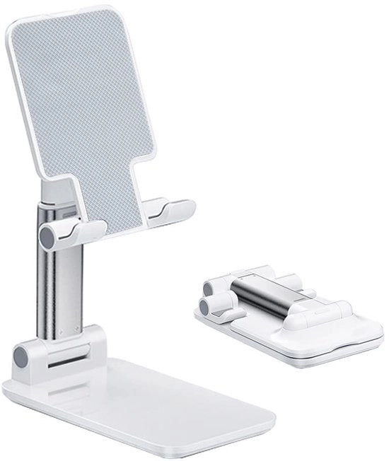 Regolatore di Altezza per Telefono Mobili per Ufficio - Supporto Inclinabile con Piastra di Gomma Silicone