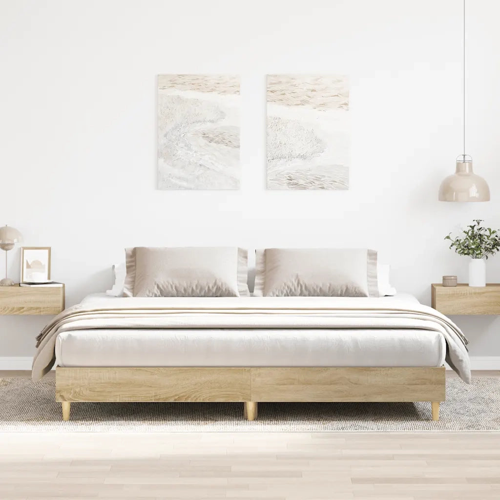 Giroletto senza Materasso Rovere Sonoma 180x200cm in Truciolato 3329023