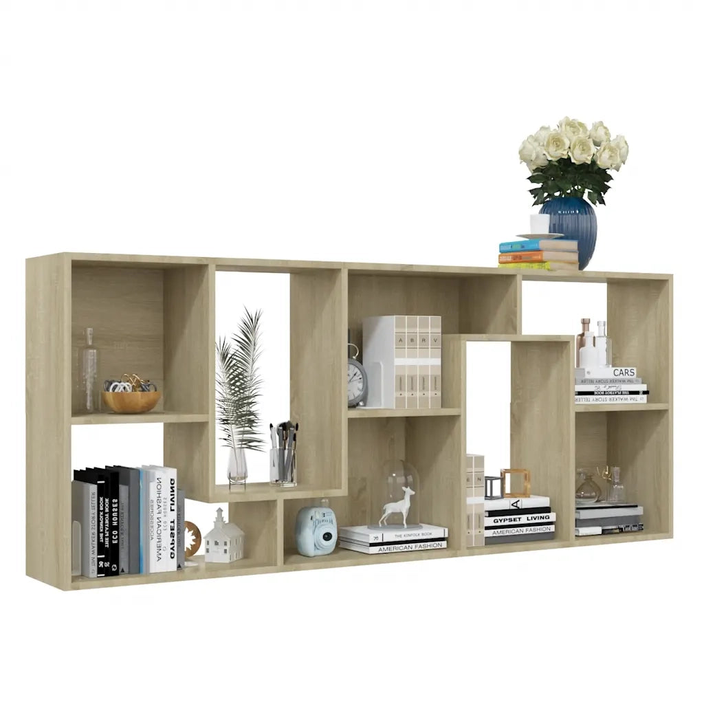 Libreria Rovere Sonoma 67x24x161 cm in Legno Multistrato 801880