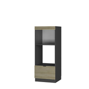Vicco Set mobili bagno Pannello in quercia 60 cm aperto