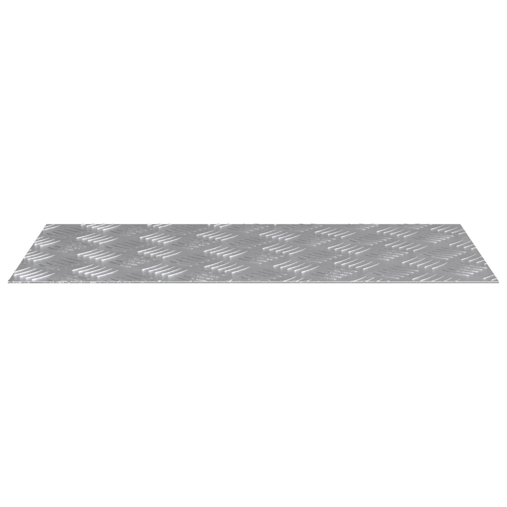 Piastra a Scacchiera in Alluminio 2 pz Antiscivolo 60x30 cm