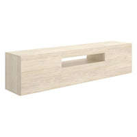 Burley, Mobile Porta tv 2 Ripiani, 42x200x48h cm Marrone Rovere