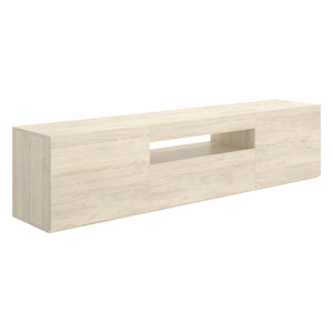 Burley, Mobile Porta tv 2 Ripiani, 42x200x48h cm Marrone Rovere