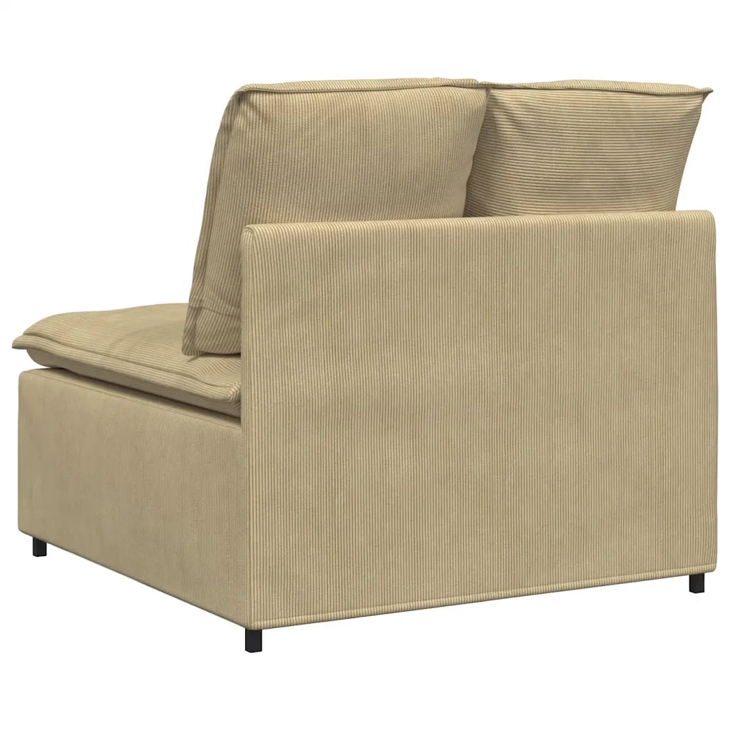 Modulo Centrale Divano Modulare con Cuscini Verde Grigio 100 cm CFW9832064