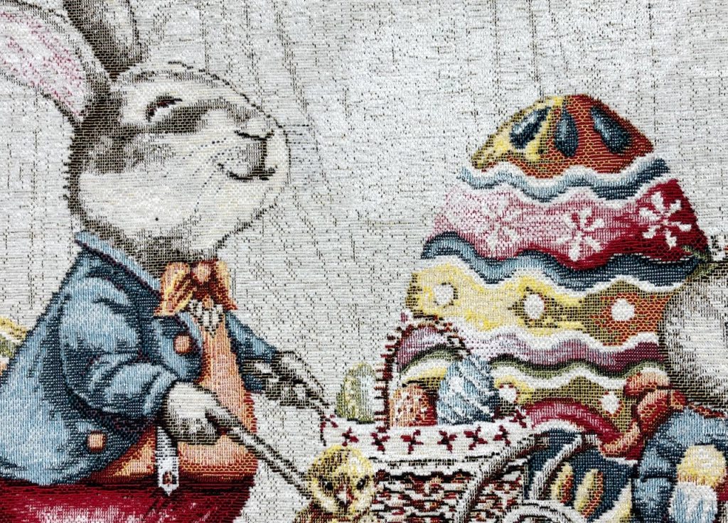 Tovaglia Pasqua Centrino Runner Tavola Fantasia Bunny Easter Made Italy - 40x180 - Bunny Easter