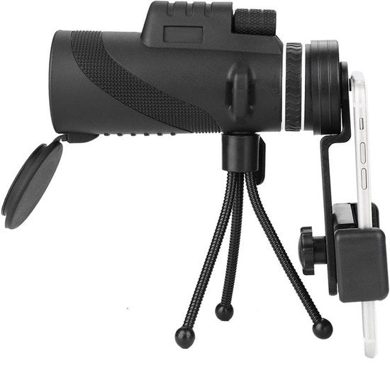 Telescopio 40x60 - Monoculare Telescopio - 8x Zoom - Focale Manuale - Campo Visivo Ampio 7 - Adatto per Visione Giorno/Notte