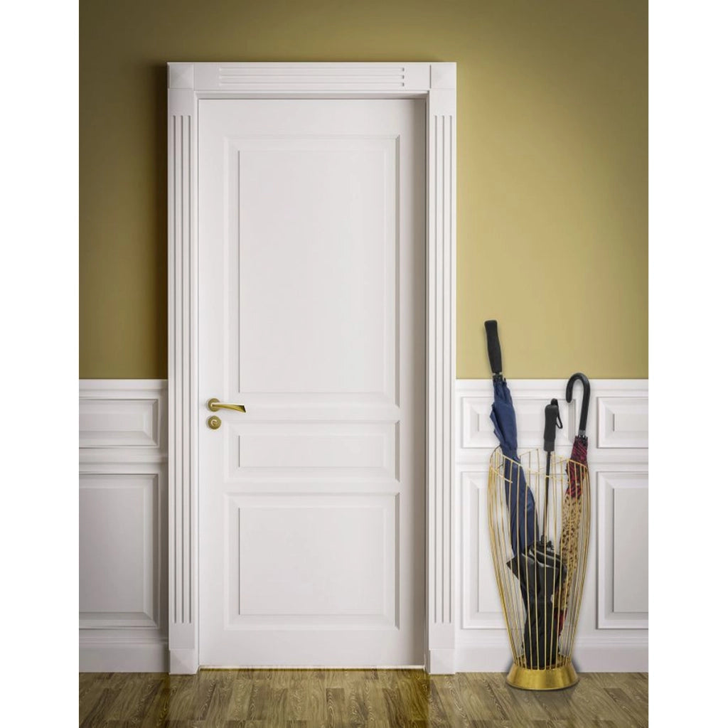 Porta Ombrelli VKH327, Oro, Metallo, 28x28x69 cm