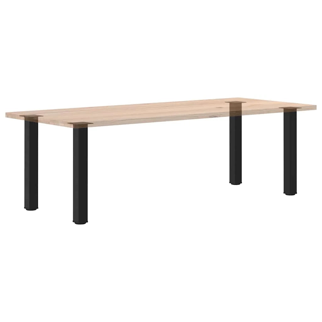 Set di 4 gambe per tavolo consolle geometriche regolabili 72-74 cm in acciaio nero 02_0056765