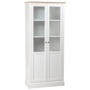 Vetrina in legno bianco 81x40x180h