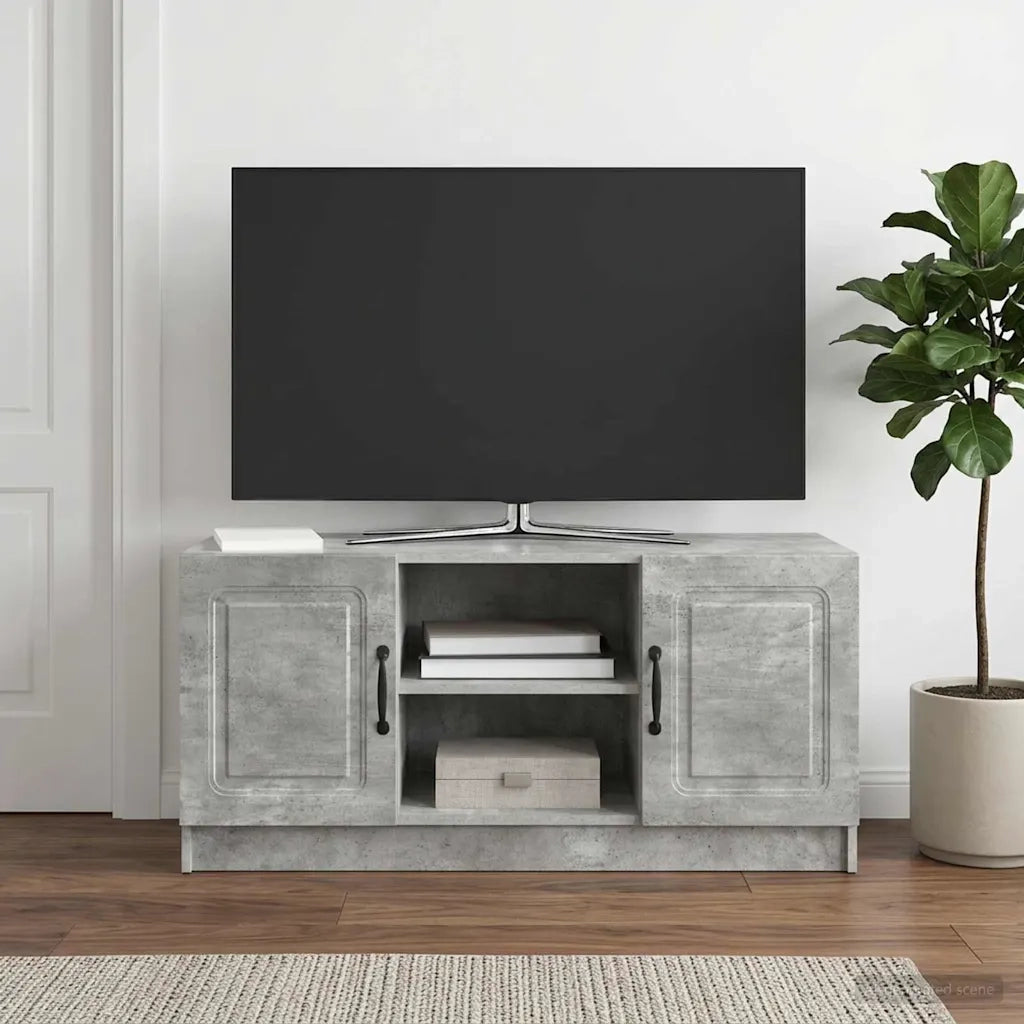 Mobile TV Grigio Cemento 102 x 34,5 x 47 cm 895848