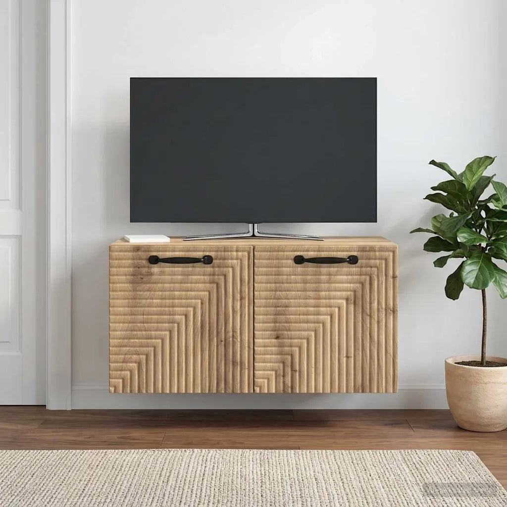 Mobile Porta TV da Muro 59,5 x 31 x 30 cm Rovere Artigianale 898714