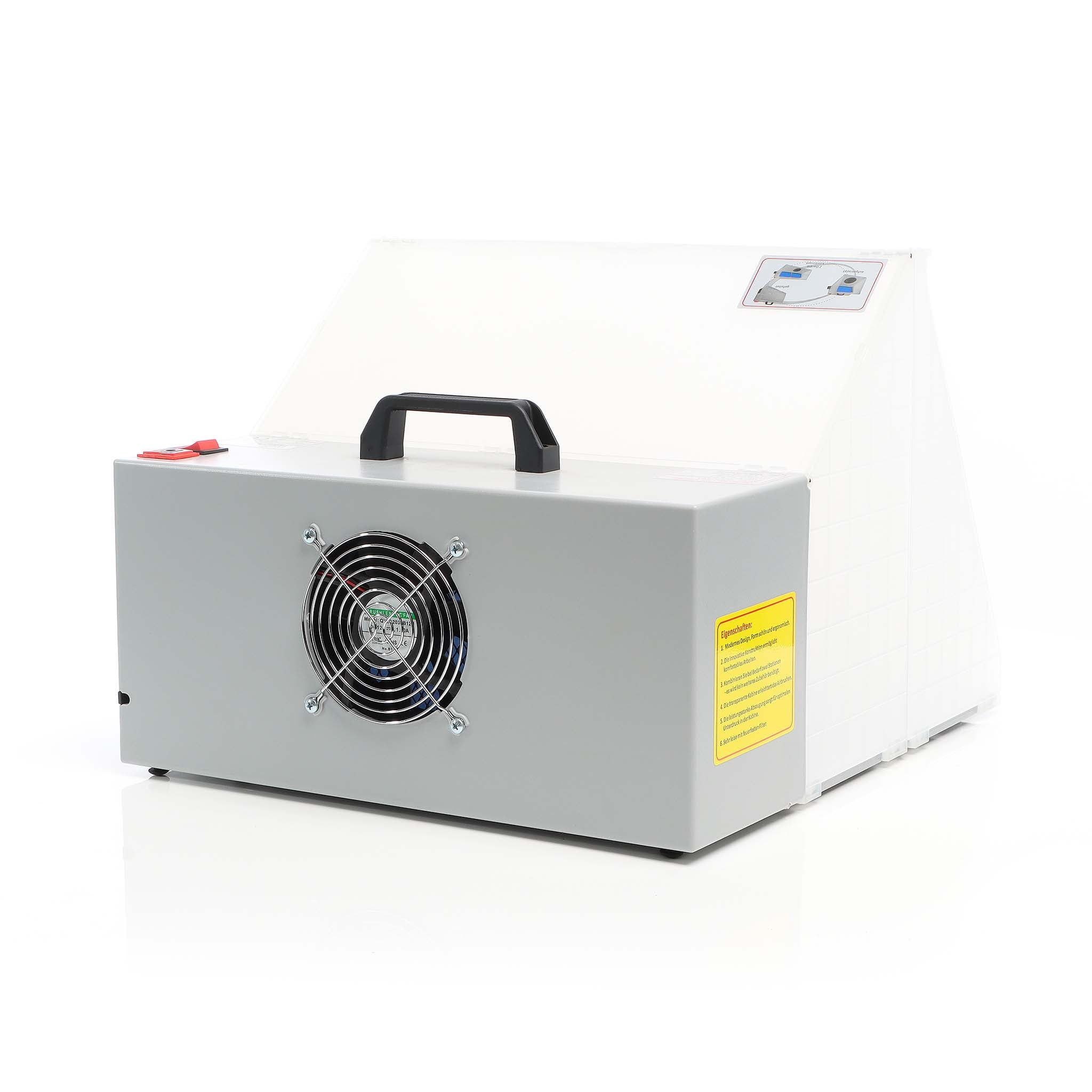 Cabina di aspirazione per verniciatura ad aerografo 4m³/min Aspiratore filtro e tubo aria di scarico