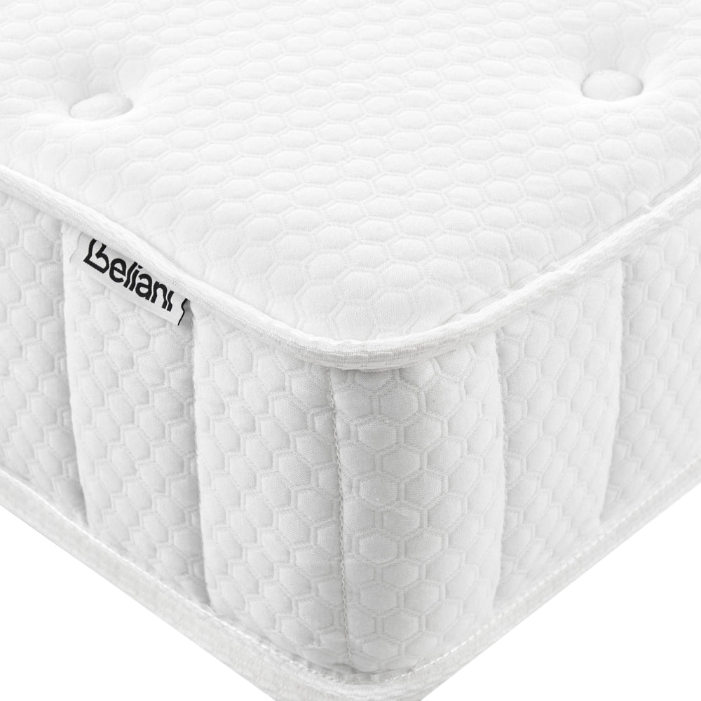 Materasso Bifacciale Tessuto Bianco Singolo 80 x 200 cm Medio Rigido