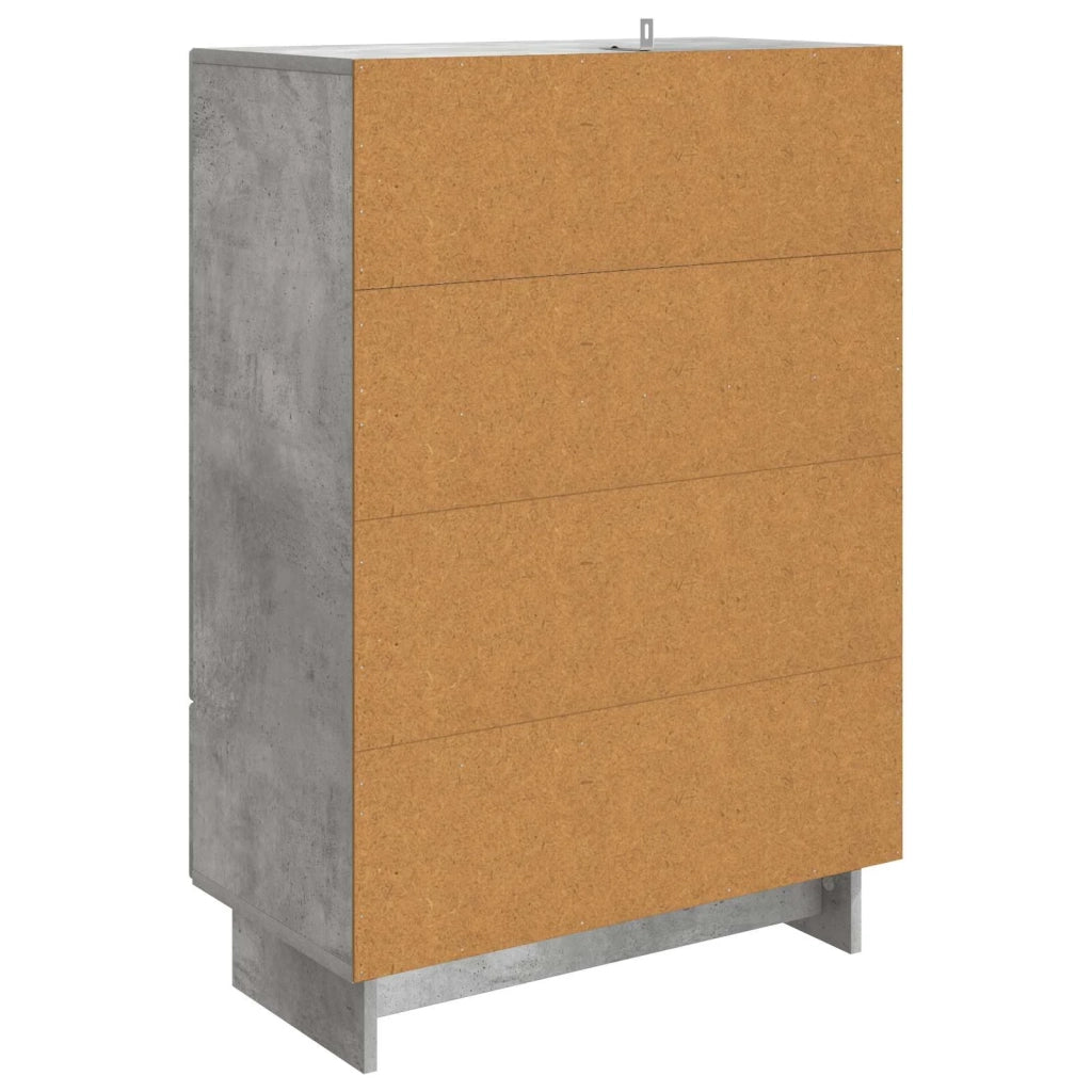 Credenza Grigio Cemento 66 x 34,5 x 95 cm Legno ingegnerizzato 893978