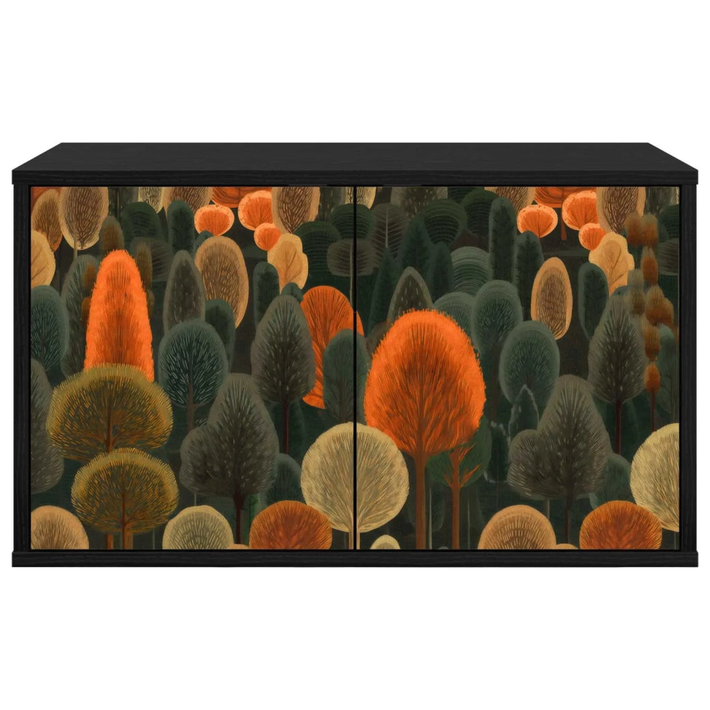 Mobile TV da Parete ZAANDAM 69 x 33 x 40 cm Rovere Nero 8007132