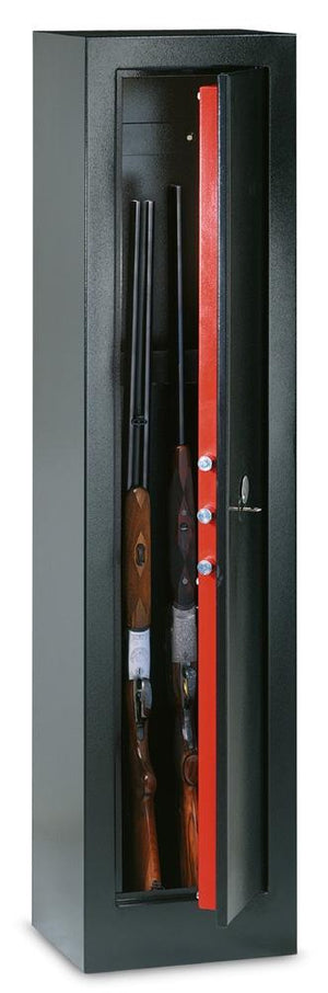 Fuciliera Portafucilia Chiave per 5 Armi con Ripiano Technomax - 1400X340X280Mm