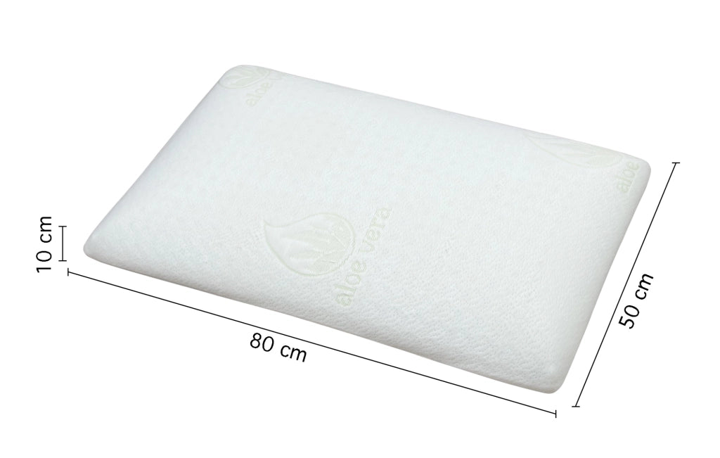 Guanciale Anatomico Aloe Vera Memo Cuscino Letto Saponetta Traspirante Memory Foam Anallergico Prodotto Italiano - Aloe - 1 Cuscino