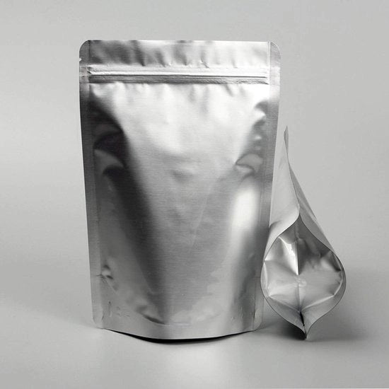 Set di sacchetti a fiammiferi riutilizzabili (105 pezzi), 31 x 21 cm, per caffè, cibo secco, biscotti, noci, alimentazione animale.