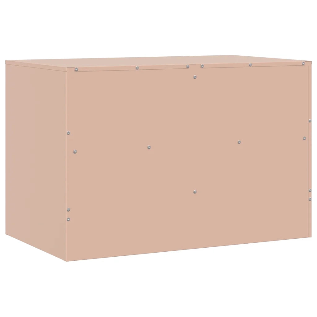 Mobile TV Rosso 67x39x44 cm in Acciaio 841741