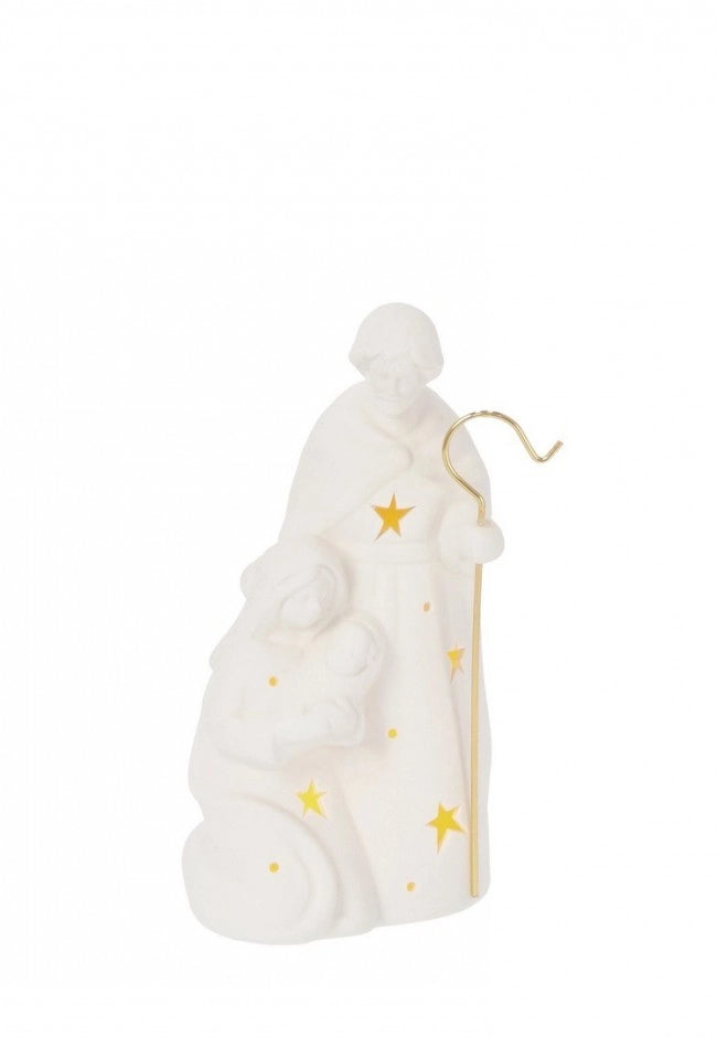 Natività Leslie Bianco Altezza 20.5cm LED (8 Pezzi)