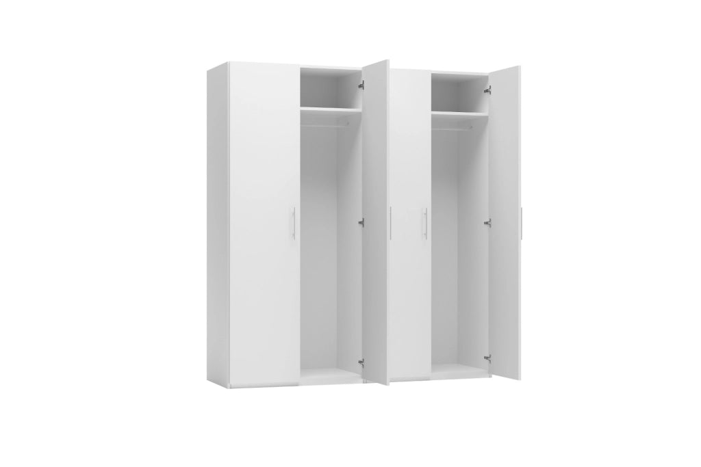 ARMADIO SWIFT 4 ANTE BATTENTI BIANCO H.202