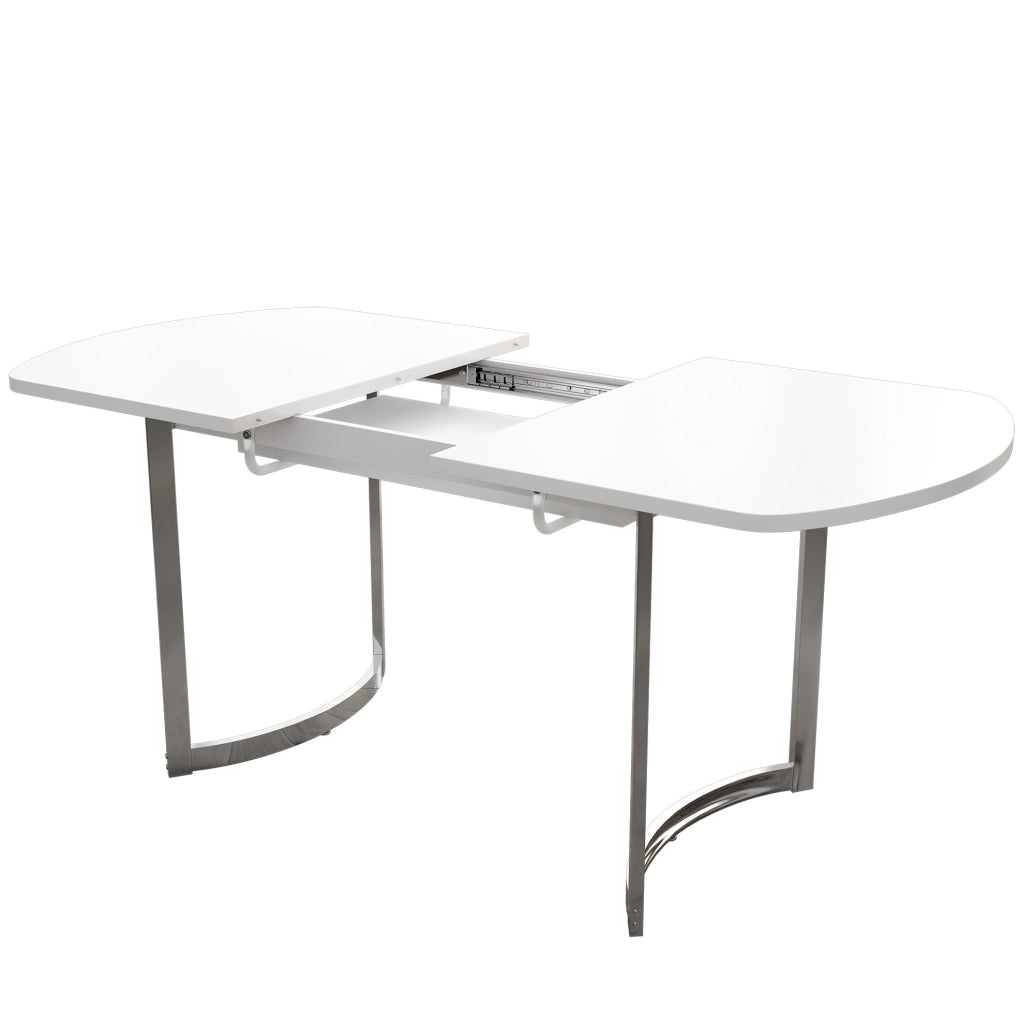 Tavolo da pranzo allungabile 140/180 x 80 cm in MDF bianco