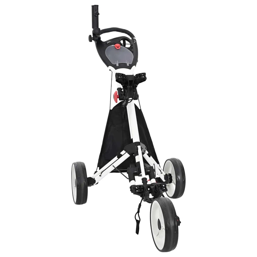 Carrello da golf Nero e Bianco 100 x 69 x 114 cm Alluminio CFW8196930
