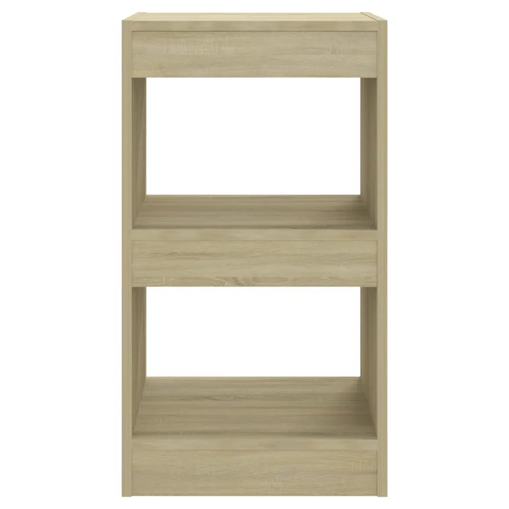 Libreria Divisorio-Scaffale per Libri-Mobile di Stoccaggio Rovere Sonoma 40x30x72 cm