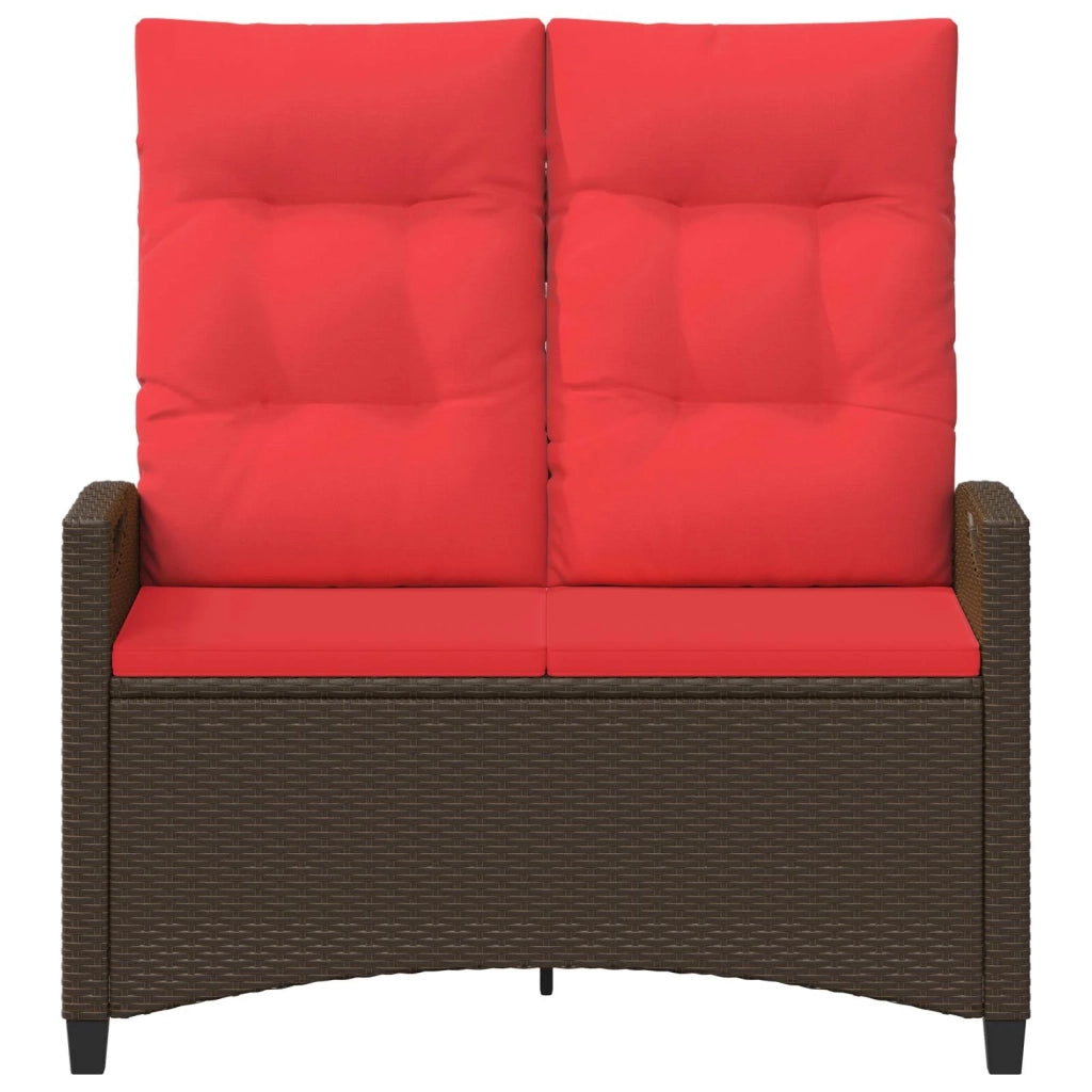 Panchina da giardino Marrone e Rosso 105 x 60 x 112 cm