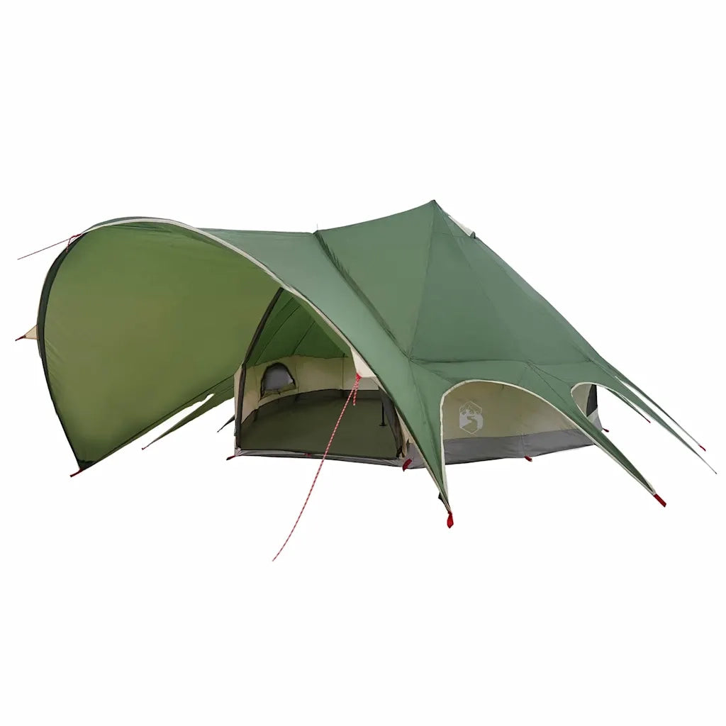 Tenda Teepee 9 Persone Verde e Grigio 502 x 502 x 297 cm 42004017